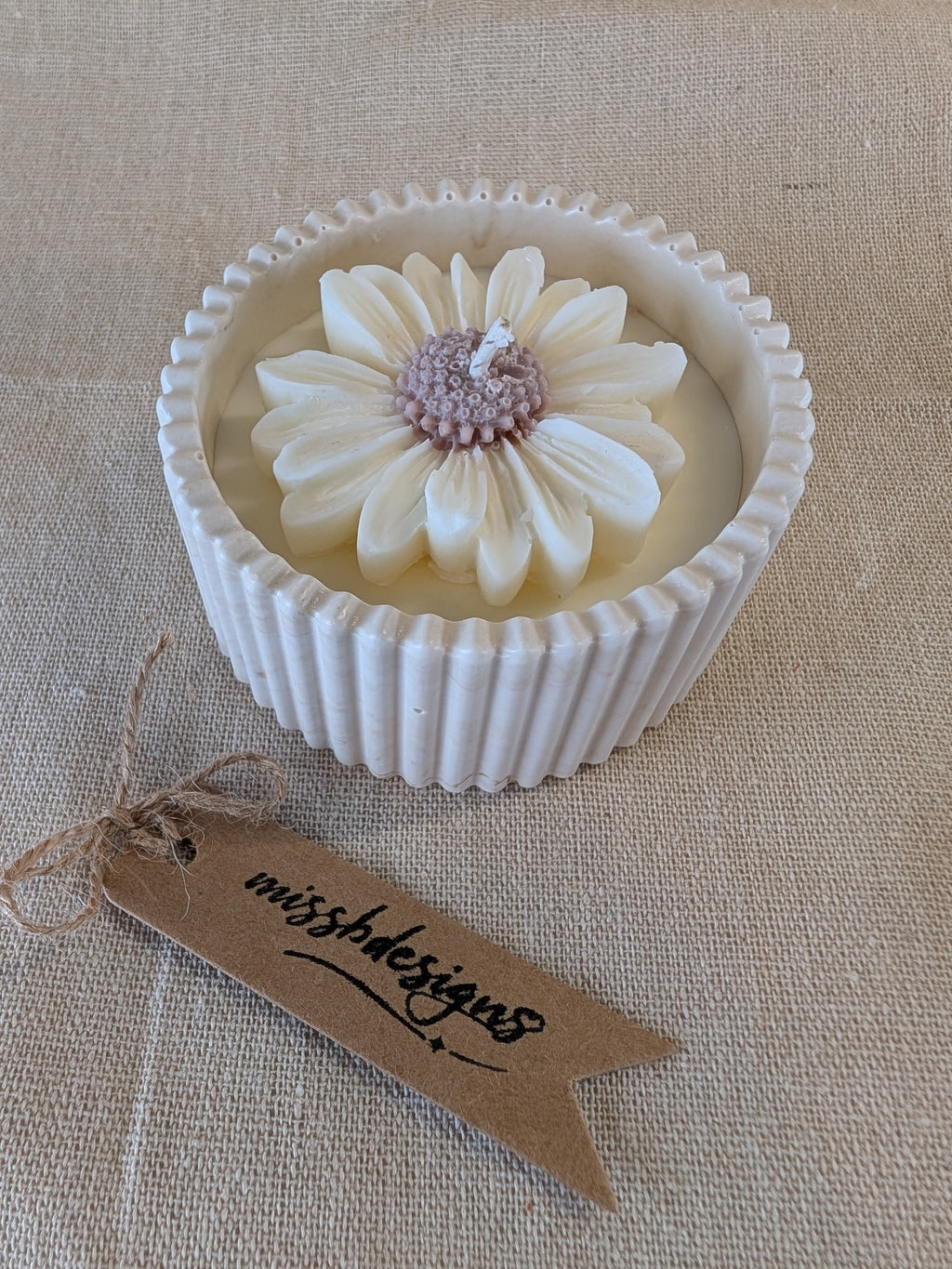 Baby shower new baby teddy and candle gift set in eco resin with soy wax  vanilla scented candle